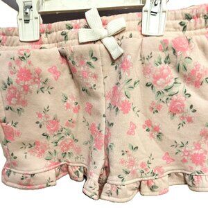 Size 4 years • Brand new • Nicole Miller GIRLS PEACH WITH FLOWERS SHORTS SIZE 4T